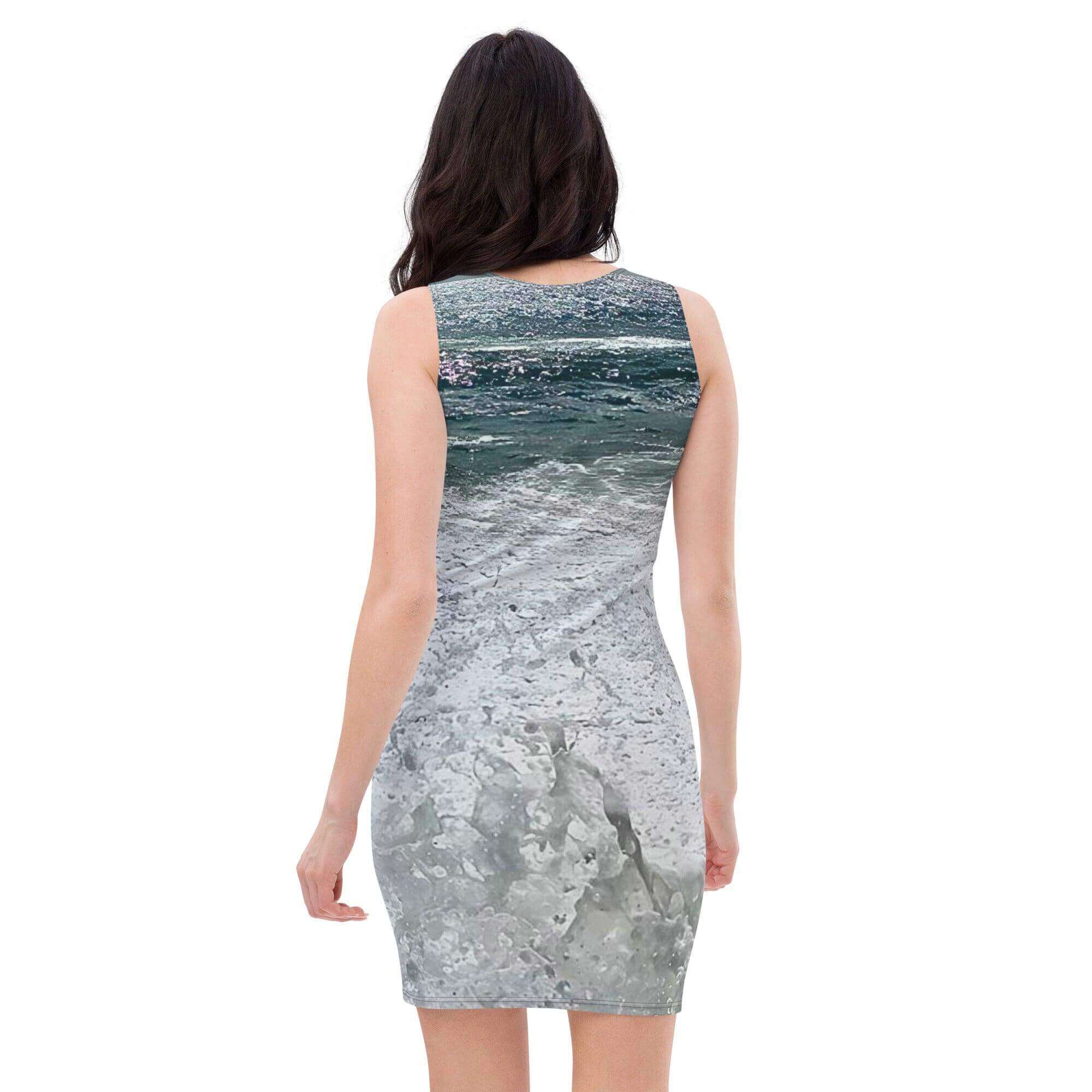 Wave splash Bodycon dress